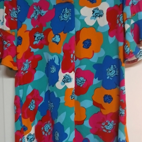 🦄@pinki Bundle Floral Multicolor Dress SizeS Oversized XL 24" Pit - Picture 7 of 8